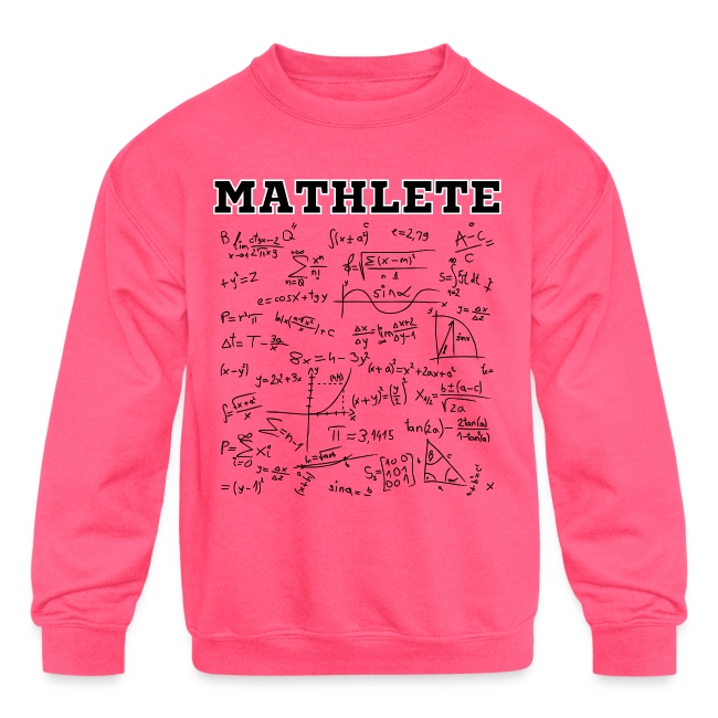 MATHLETE | Math Formula (Black on Red)