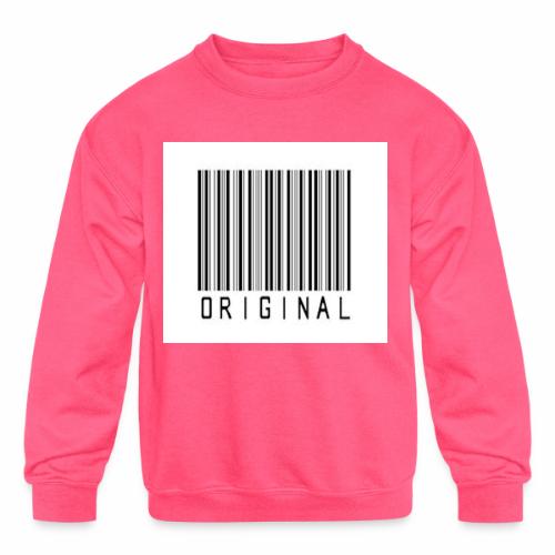 ORIGINAL (BARCODE) - Kids' Crewneck Sweatshirt