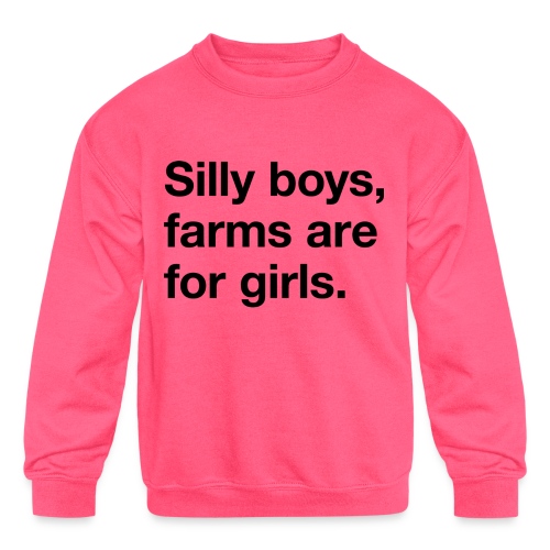 silly boys - Kids' Crewneck Sweatshirt