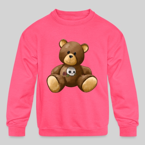 Cute Teddy - Kids' Crewneck Sweatshirt