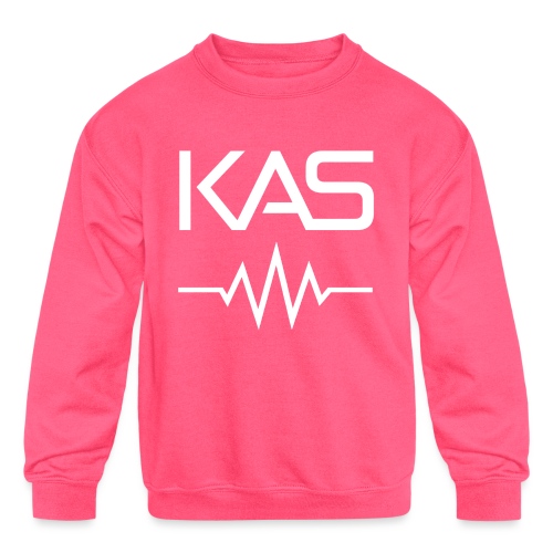 Key Audio Studio White Logo Merchandise - Kids' Crewneck Sweatshirt