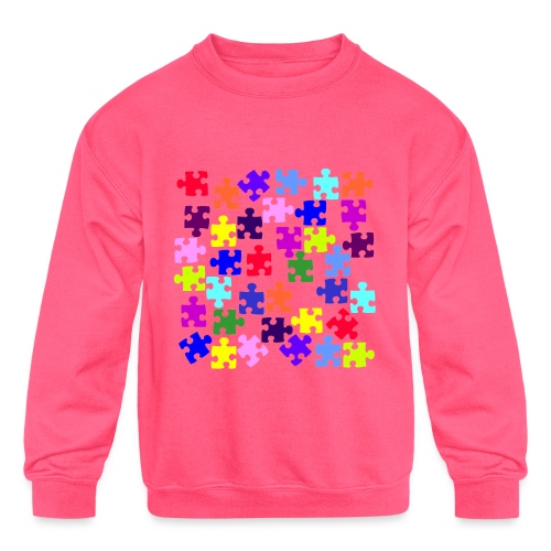 puzzled? Solve - Kids' Crewneck Sweatshirt