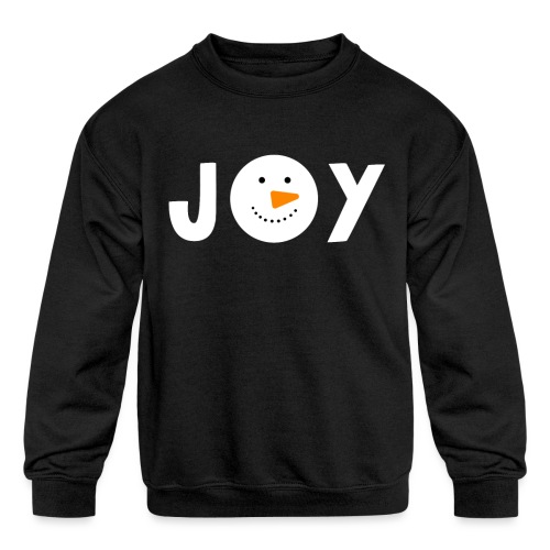 JOY - Snowman Christmas Design! - Kids' Crewneck Sweatshirt
