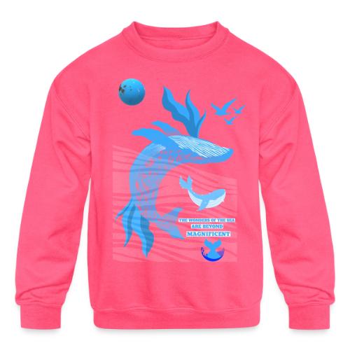 The Wonders Of The Sea - Kids' Crewneck Sweatshirt