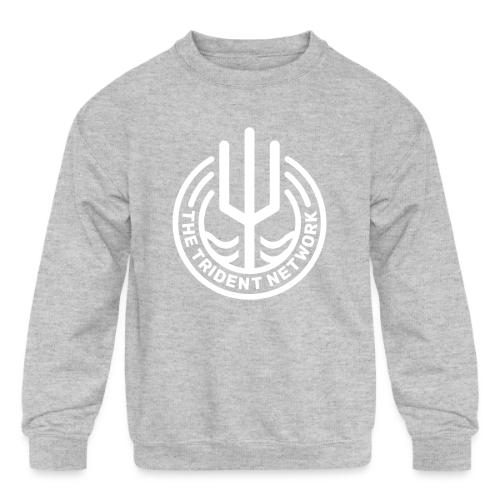 Trident White - Kids' Crewneck Sweatshirt