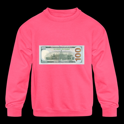 $100 IN GOOD WE TRUST - Kids' Crewneck Sweatshirt