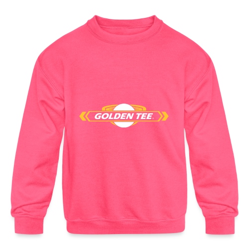 Golden Tee logo outline - Kids' Crewneck Sweatshirt