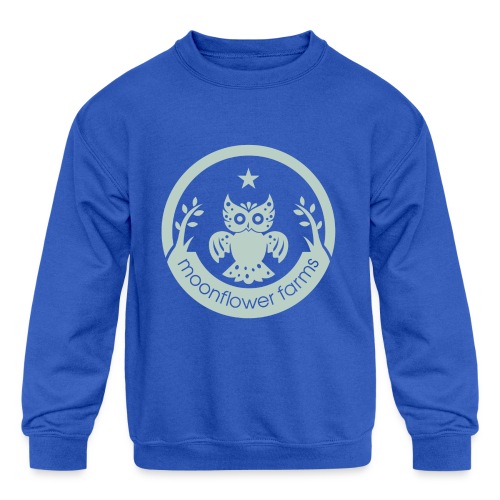 Moonflower Logo - Kids' Crewneck Sweatshirt