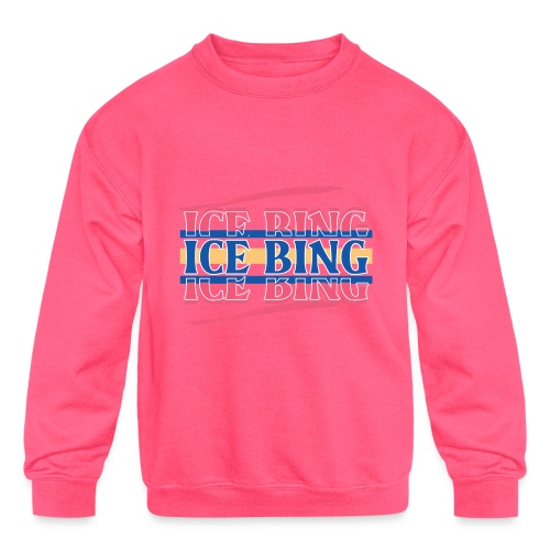 ICE BING Pink - Kids' Crewneck Sweatshirt