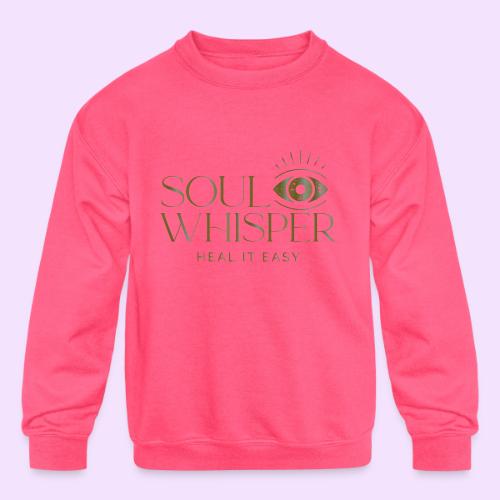 Soul Whisper - Metallic Design - Kids' Crewneck Sweatshirt