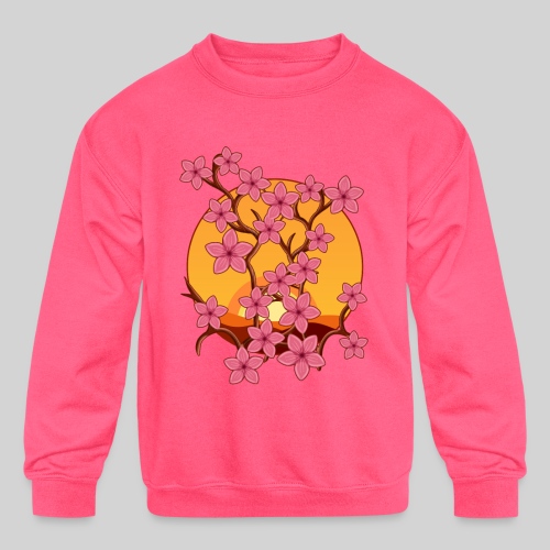 Cherry Blossoms - Kids' Crewneck Sweatshirt