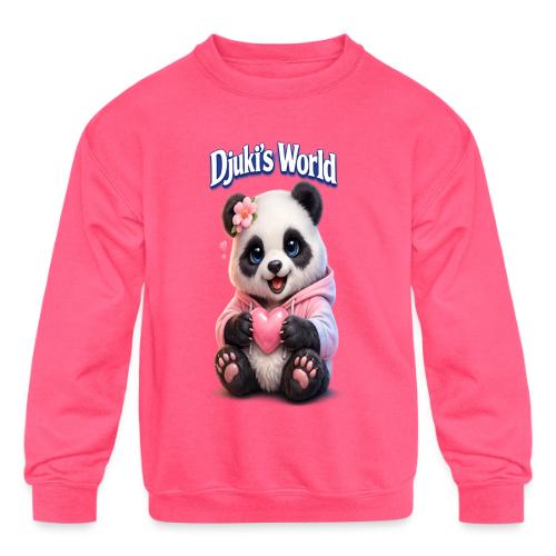 Panda – Heart Mood - Kids' Crewneck Sweatshirt