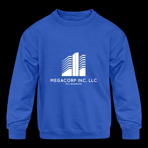 MEGACORP - GIANT EVUL CORPORATION - Kids' Crewneck Sweatshirt