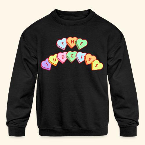 The Judgies Candy Hearts - Kids' Crewneck Sweatshirt