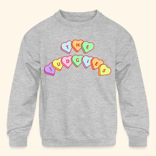 The Judgies Candy Hearts - Kids' Crewneck Sweatshirt