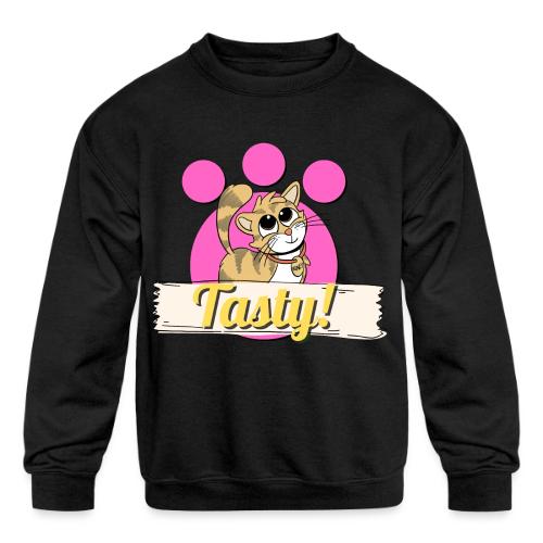 TomoTees Tasty - Kids' Crewneck Sweatshirt