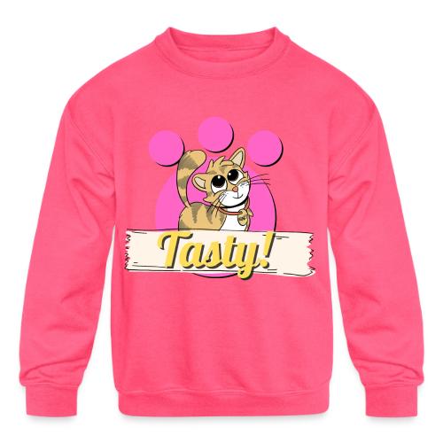 TomoTees Tasty - Kids' Crewneck Sweatshirt
