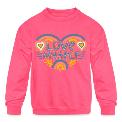 Love My self - Kids' Crewneck Sweatshirt