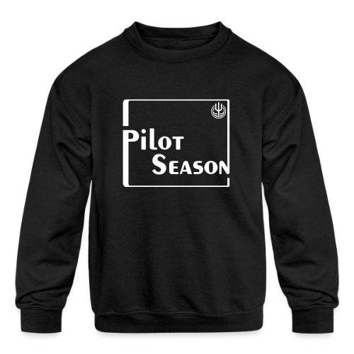 Pilot Season - White - Kids' Crewneck Sweatshirt