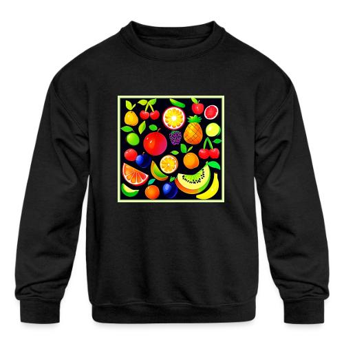 Bright Fruit Collection - Kids' Crewneck Sweatshirt