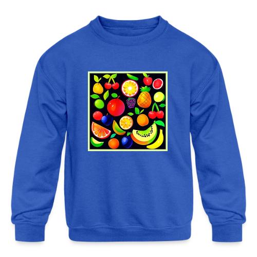 Bright Fruit Collection - Kids' Crewneck Sweatshirt