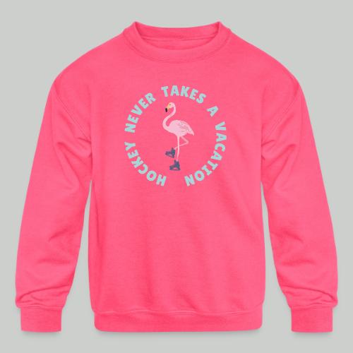 SUMMER HOCKEY FLAMINGO - Kids' Crewneck Sweatshirt