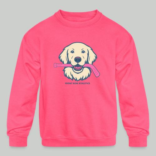 GOLDEN RETRIEVER HOCKEY DOG - Kids' Crewneck Sweatshirt