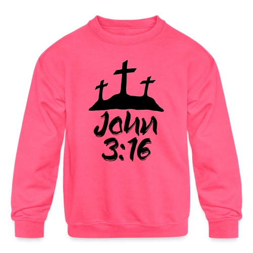 John 3:16 - Kids' Crewneck Sweatshirt