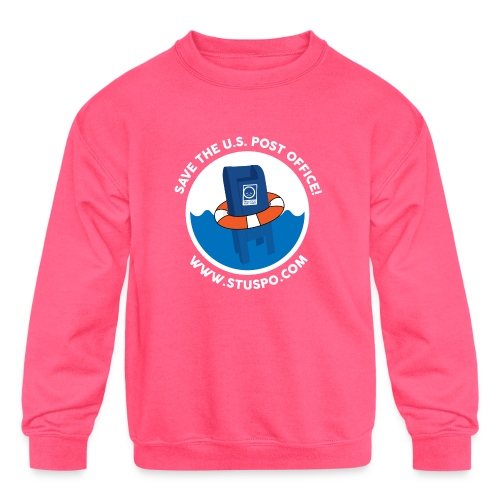 Save the U.S. Post Office - White - Kids' Crewneck Sweatshirt