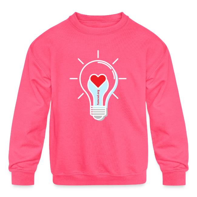 FUMCSD Heart Light Bulb - White Lines