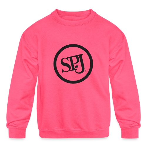 SPJ Black Logo - Kids' Crewneck Sweatshirt