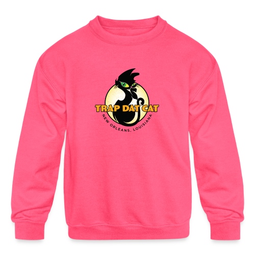 Trap Dat Cat Official Logo - Kids' Crewneck Sweatshirt