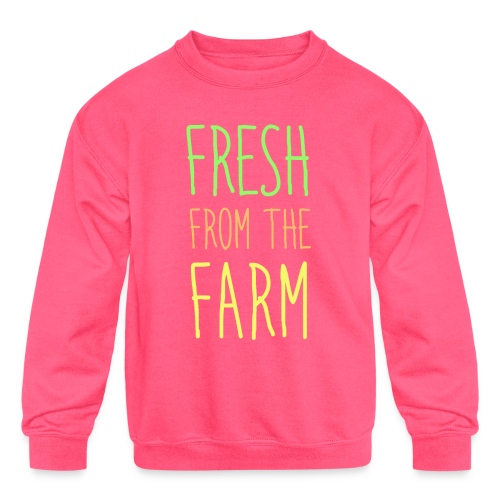 Fresh from the Farm - Kids' Crewneck Sweatshirt