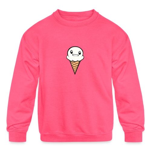Vanilla Ice Cream Cone - Kids' Crewneck Sweatshirt