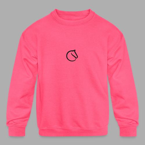 embroidered horsey! - Kids' Crewneck Sweatshirt
