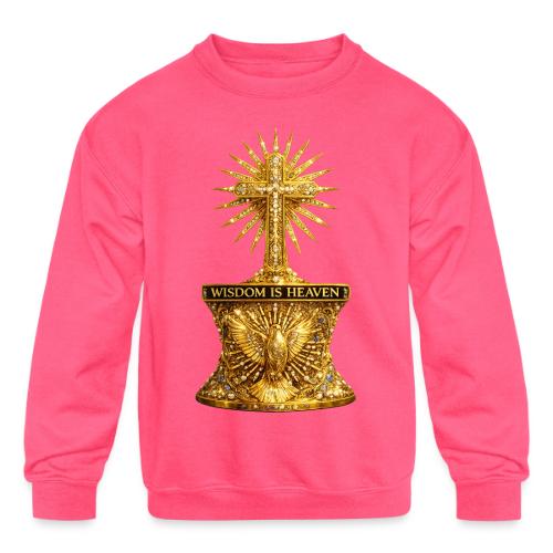 Wisdom is Heaven - Kids' Crewneck Sweatshirt