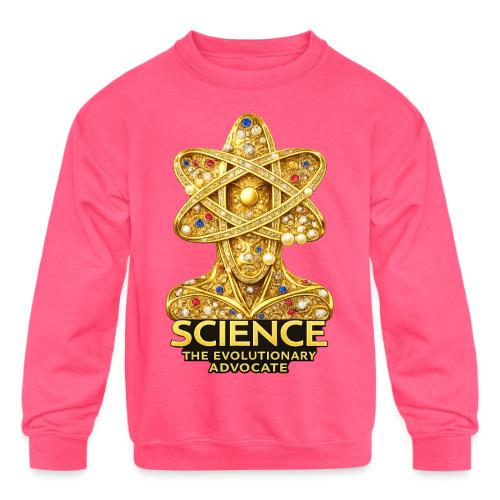 Science the Evolutionary Advocate - Kids' Crewneck Sweatshirt