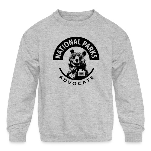 Parks Advocate Bear - Kids' Crewneck Sweatshirt