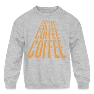 Vintage Science Fiction COFFEE TSci Fi Fans by ASJ - Kids' Crewneck Sweatshirt