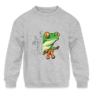 My Spirit Animal is a Coqui Boricua Puerto Rico - Kids' Crewneck Sweatshirt