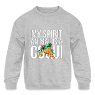 My Spirit Animal is a Coqui Boricua Puerto Rico - Kids' Crewneck Sweatshirt