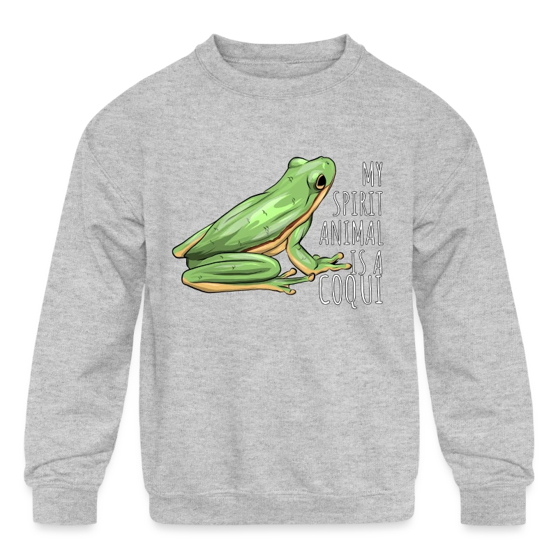 My Spirit Animal is a Coqui Boricua Puerto Rico Re - Kids' Crewneck Sweatshirt