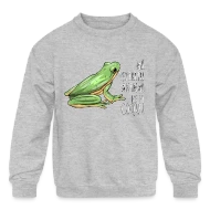 Mi Espiritu Animal es el Coqui Boricua Puerto Rico - Kids' Crewneck Sweatshirt