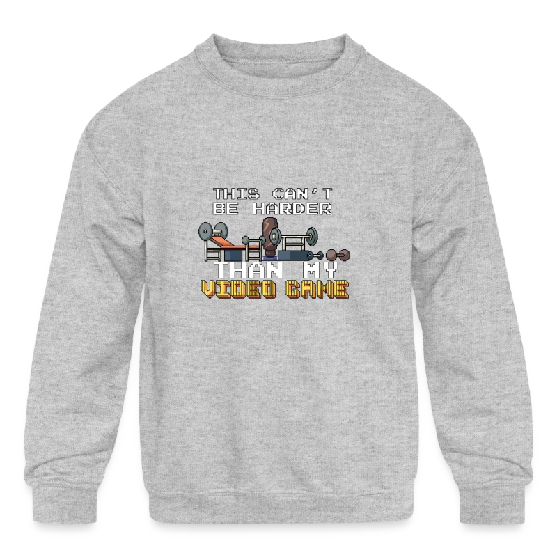 Workout Fitness and Motivational Designs by ASJ - Kids' Crewneck Sweatshirt