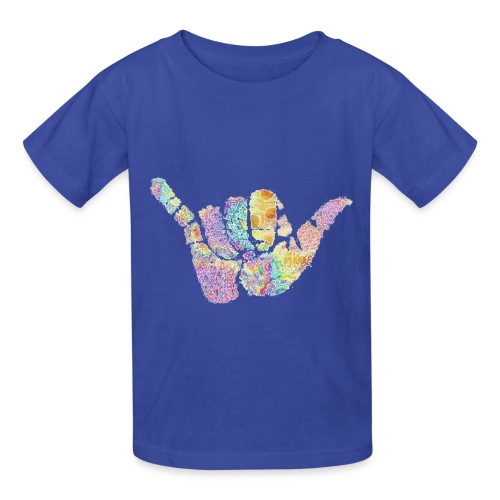 rainbow_hangloose creative awesome art style - Hanes Youth T-Shirt