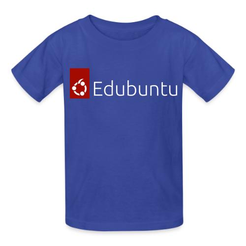 Edubuntu Logo 2023 - White - Heavyweight Kid's T-Shirt