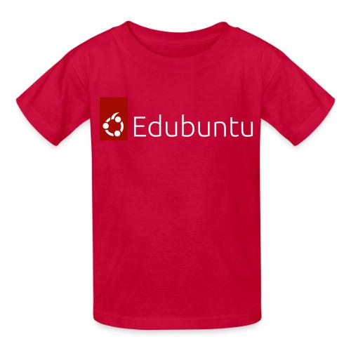 Edubuntu Logo 2023 - White - Heavyweight Kid's T-Shirt
