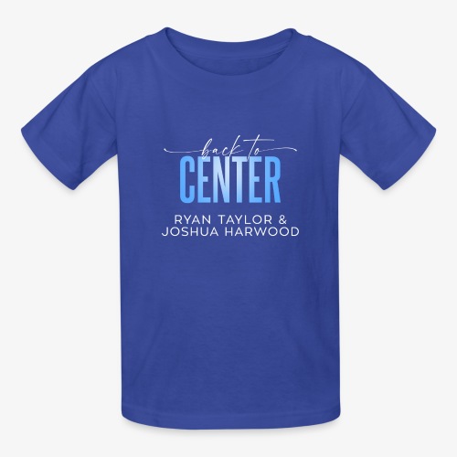 Back to Center Title White - Hanes Youth T-Shirt