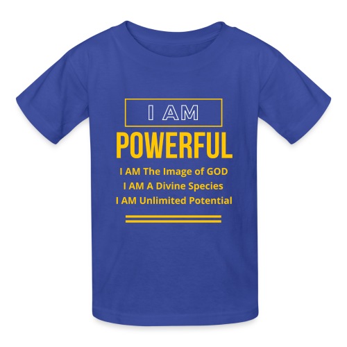 I AM Powerful (Dark Collection) - Hanes Youth T-Shirt