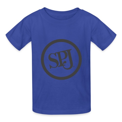 SPJ Charcoal Logo - Hanes Youth T-Shirt